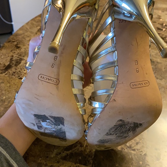 Strapped Coach Heels - Picture 7 of 8